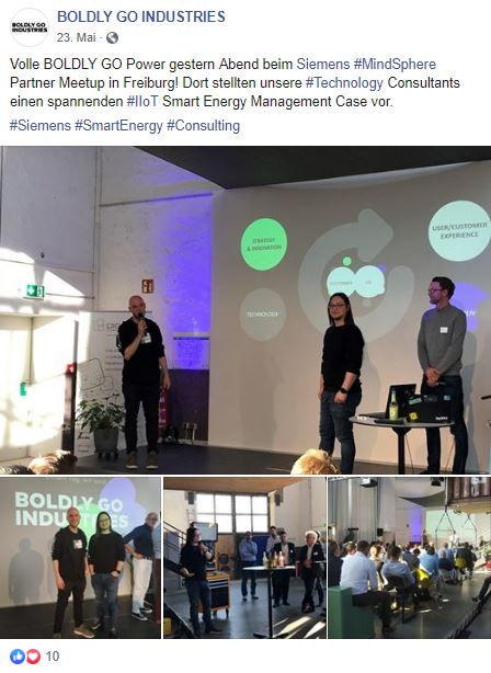 Boldly Go Industries, Siemens MindSphere, Meetup, IIoT, Consulting, Freiburg