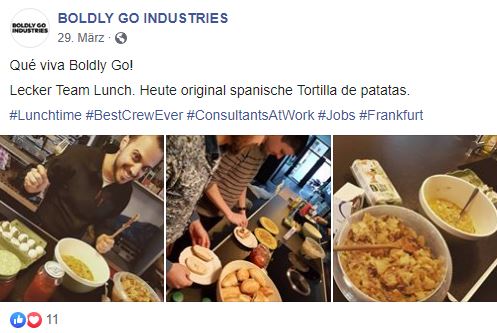 Boldly Go Industries, Lunch, Tortilla, Consulting, Frankfurt